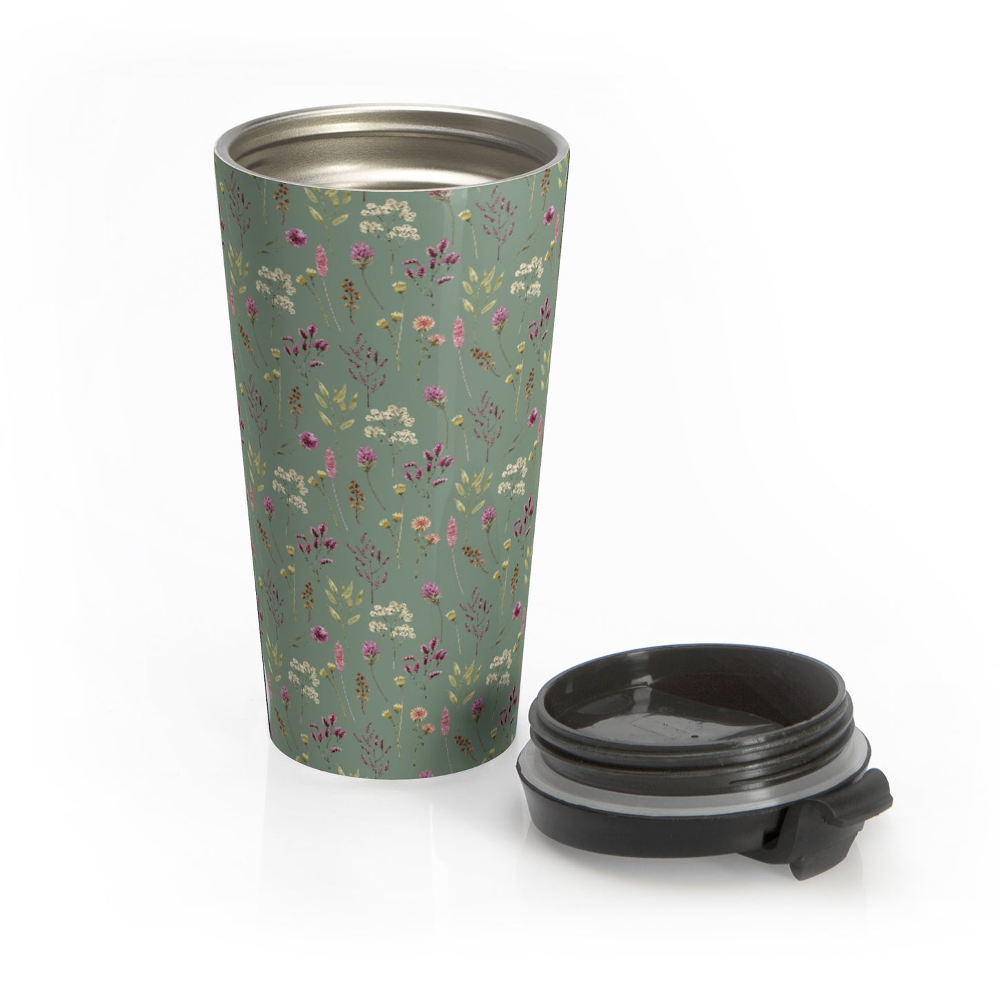 Vintage Wildflowers Travel Mug