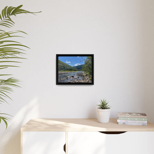 Canvas Print in Frame - Sparkling Riverside (original photograph by Kind River Studio)