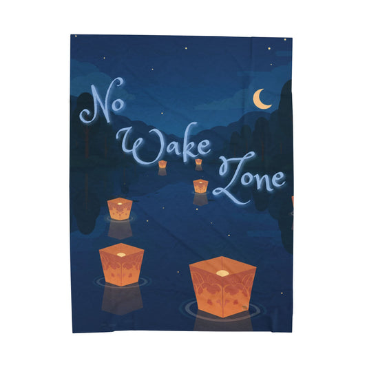 Blanket (Velveteen Plush) - No Wake Zone