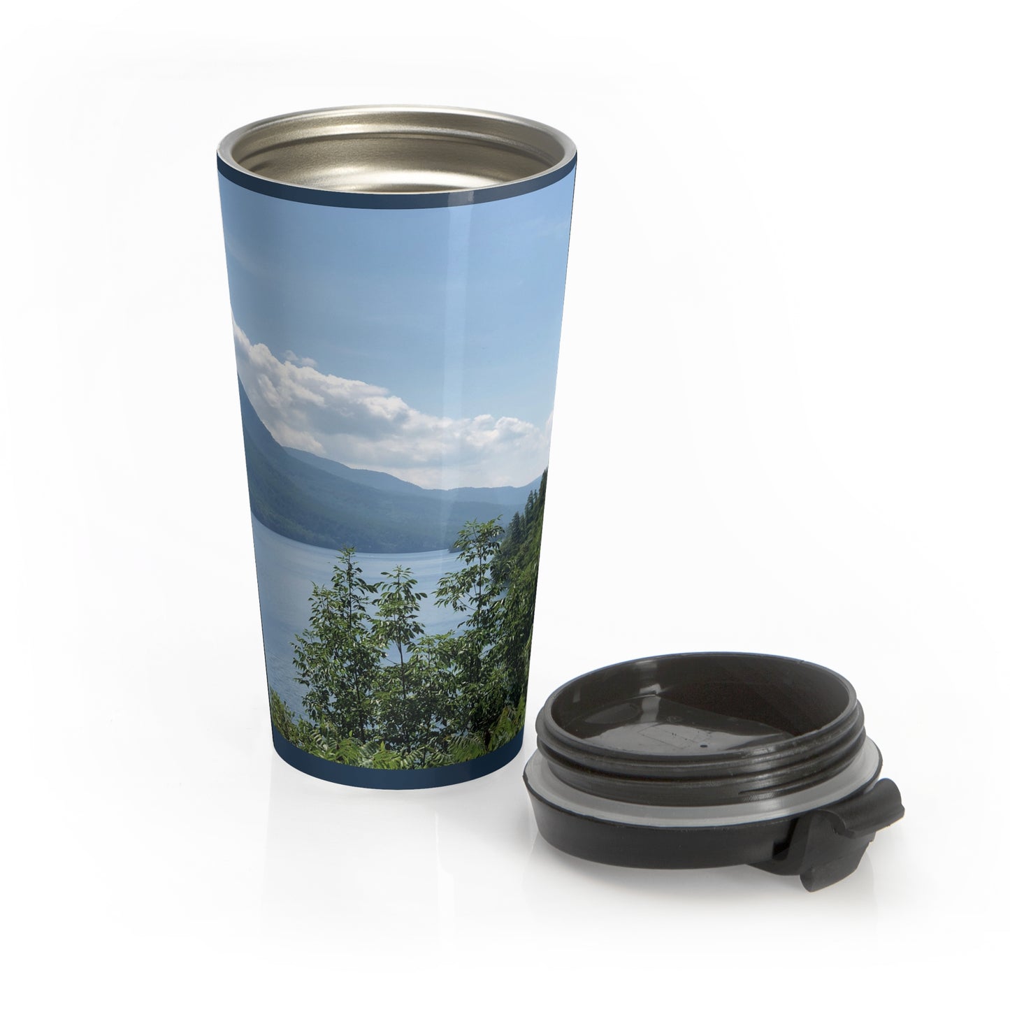 Lakeside Travel Mug (original photograph by Kind River Studio)