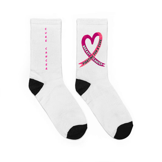 Cancer Awareness Crew Socks