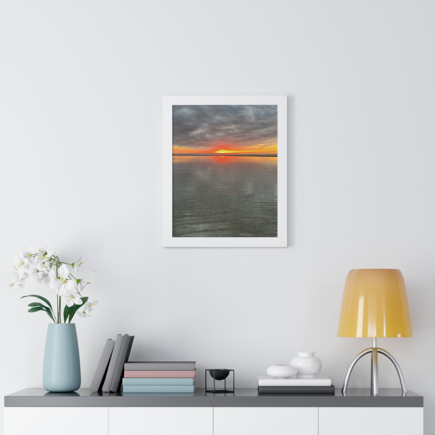Serene Sunset Framed Poster