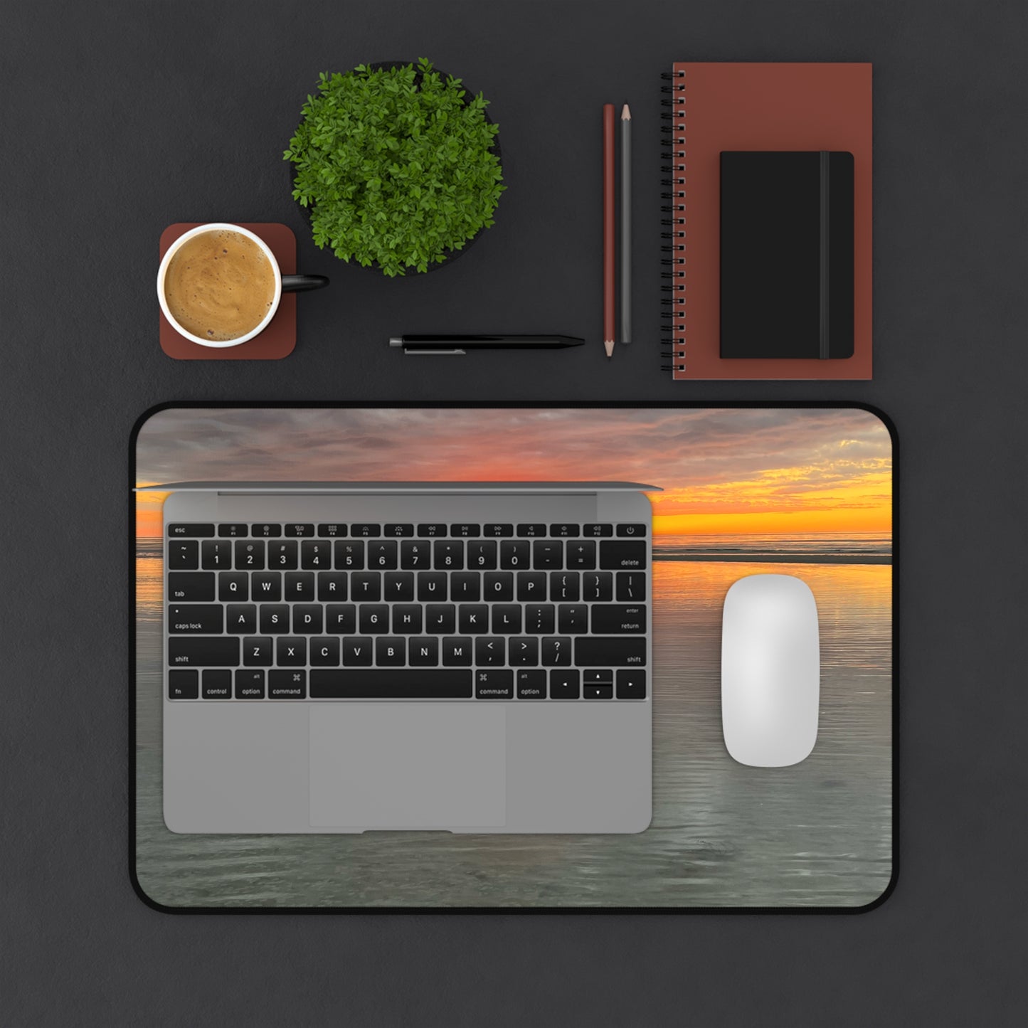 Sunset Reflection Desk Mat (original photograph by Kind River Studio)