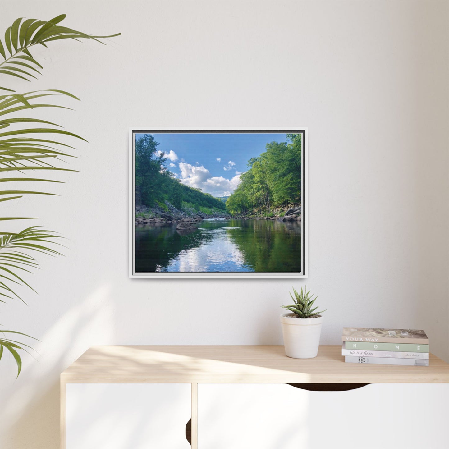 Canvas Print in Frame - Calm River Waters (original photograph by Kind River Studio)
