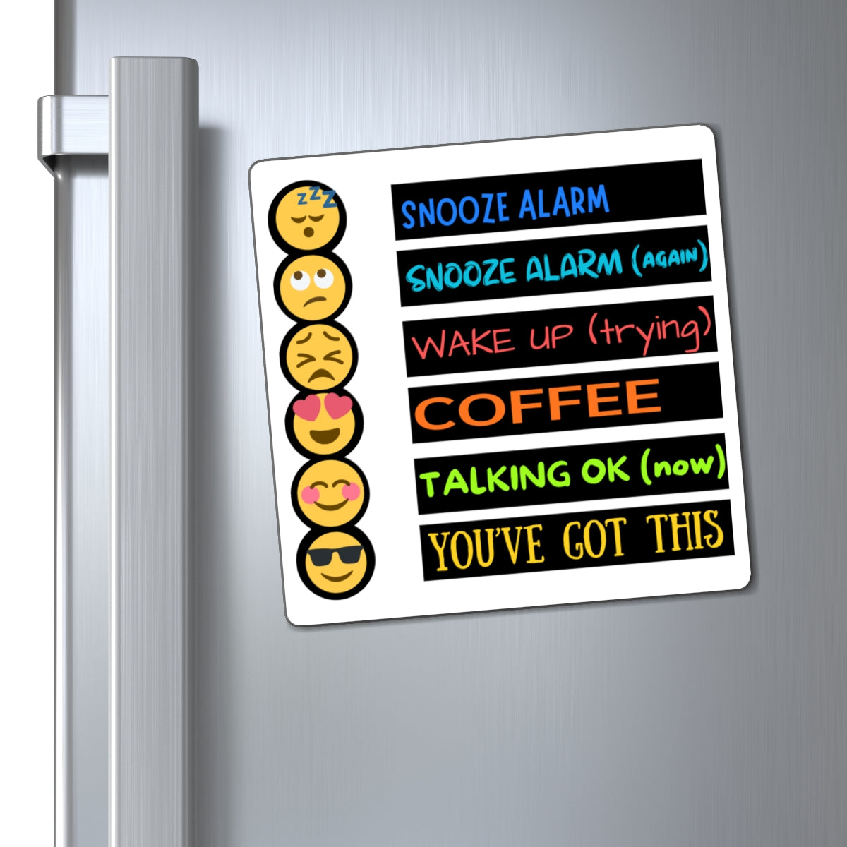 Magnet (Square | Flat) - Mornings Option 1