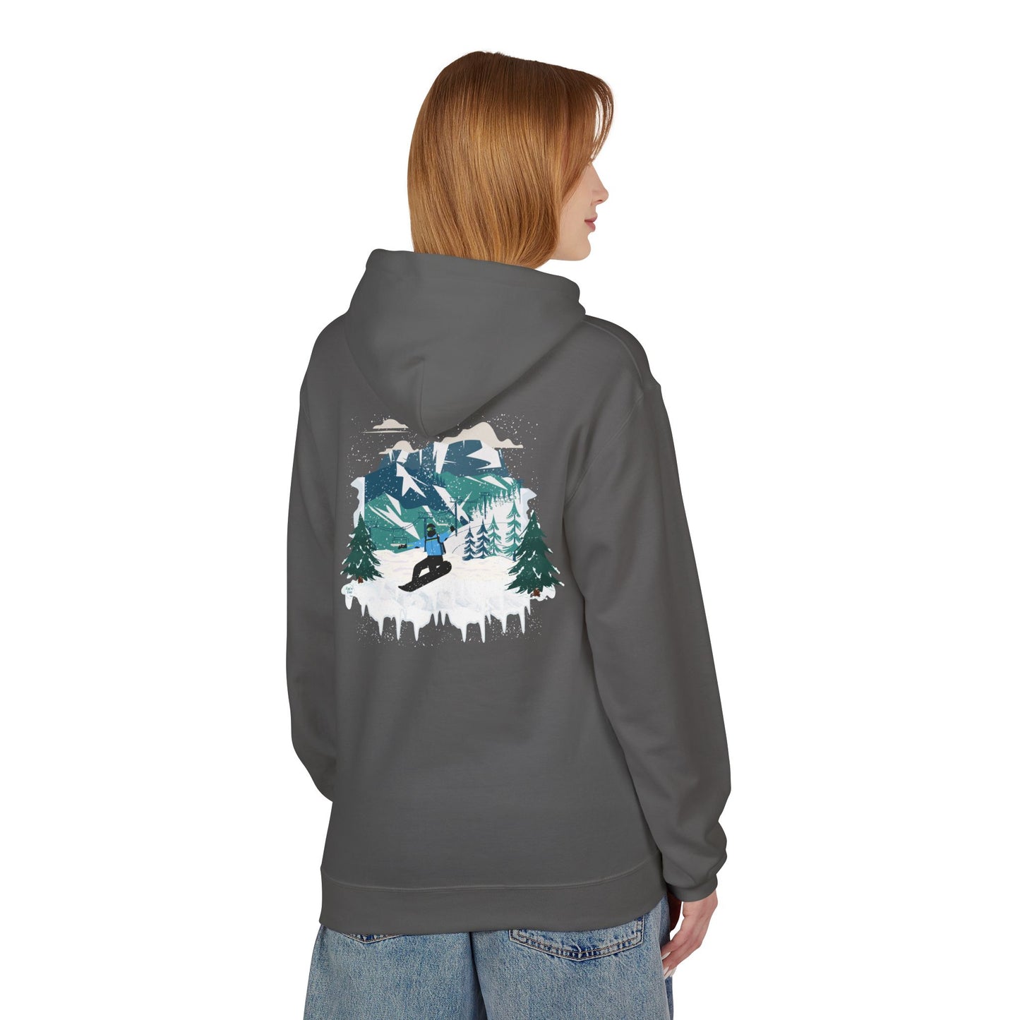 CUSTOM DESIGN - Snowboarding Hoodie (Adult)