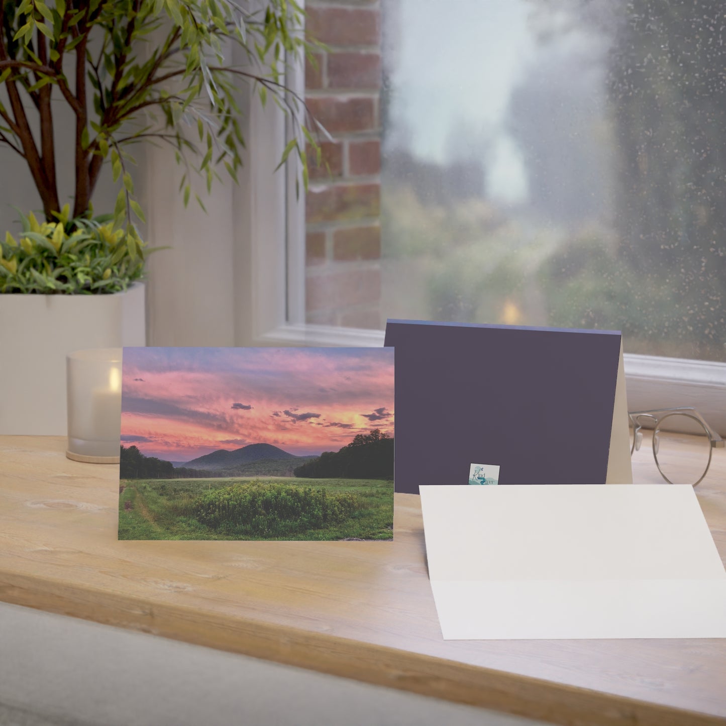 Note Cards | Set of 10 - Field at Dusk (original photograph by Kind River Studio)