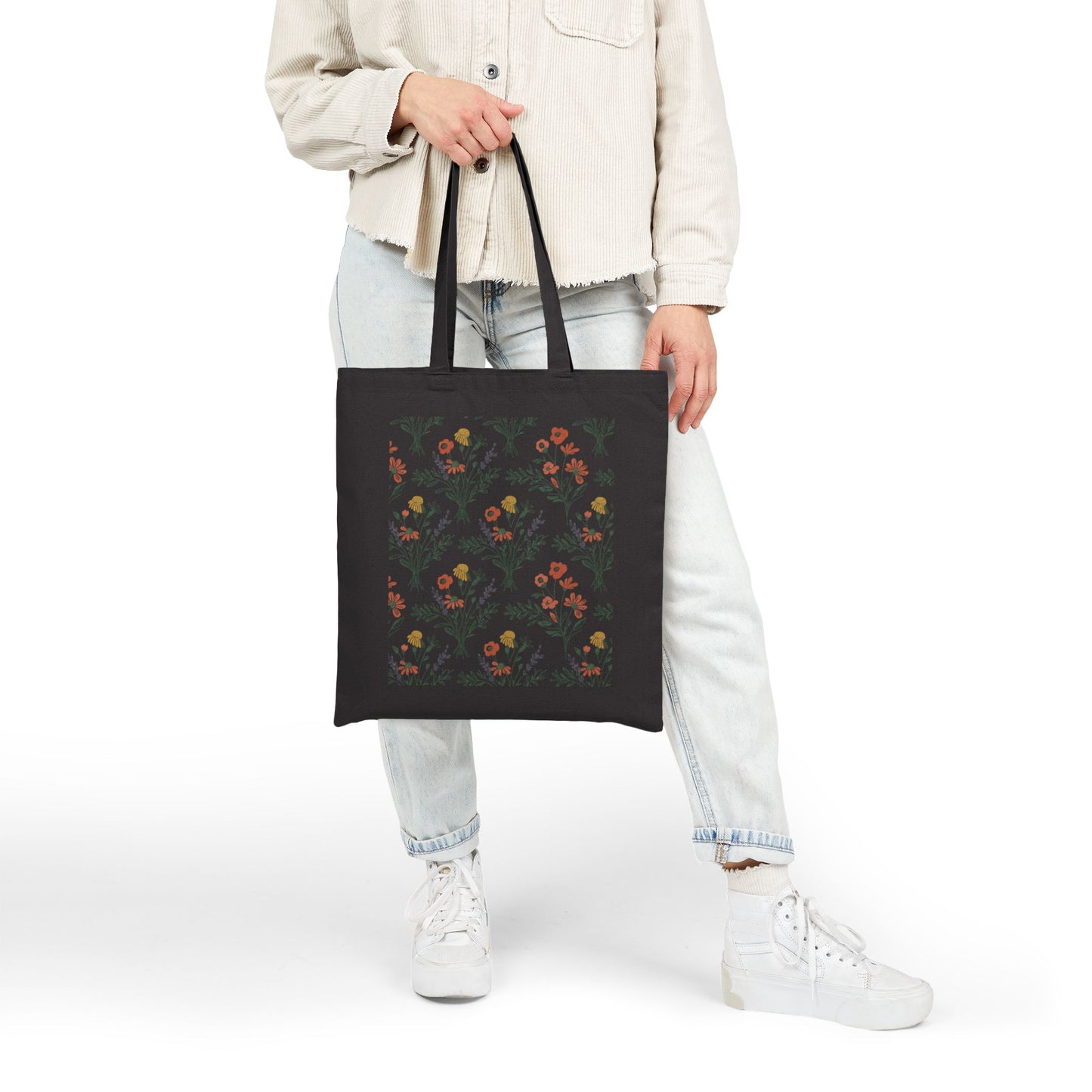 Rustic Floral Pattern Tote
