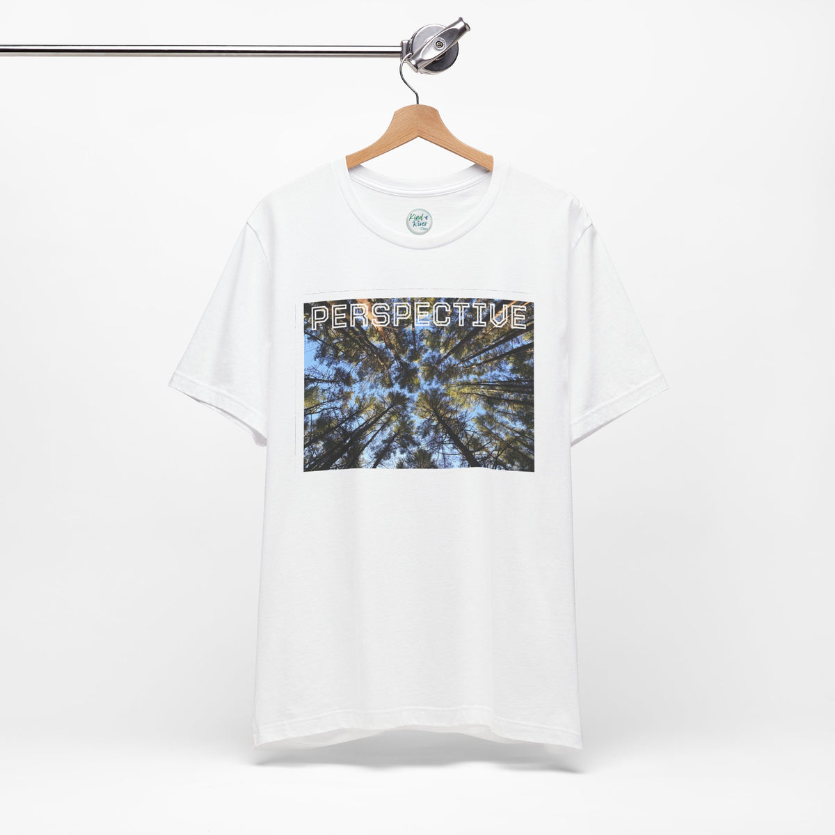 Perspective Tee (Adult)— Forest Canopy Photo T-Shirt (original photograph by Kind River Studio)
