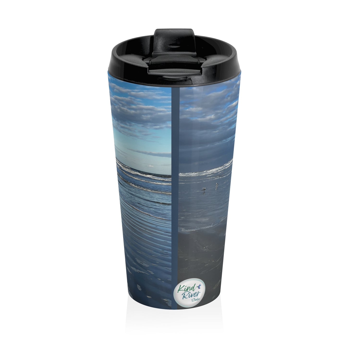 Ocean's Edge Travel Mug  (original photograph by Kind River Studio)