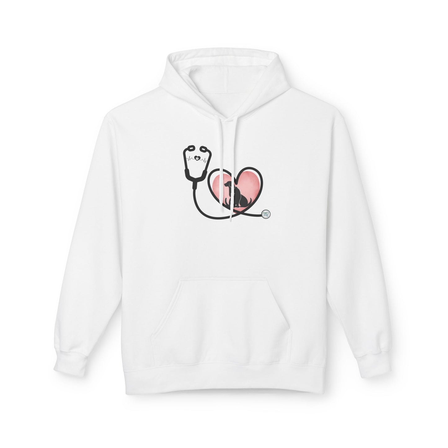 Hoodie (Adult) — Stethoscope Heart Animals
