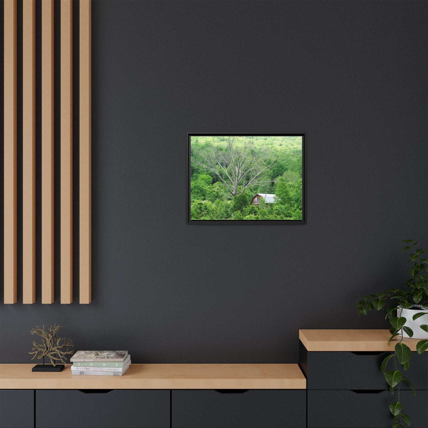 Canvas Print in Frame - Hidden On the Tennessee (original photograph by Kind River Studio)
