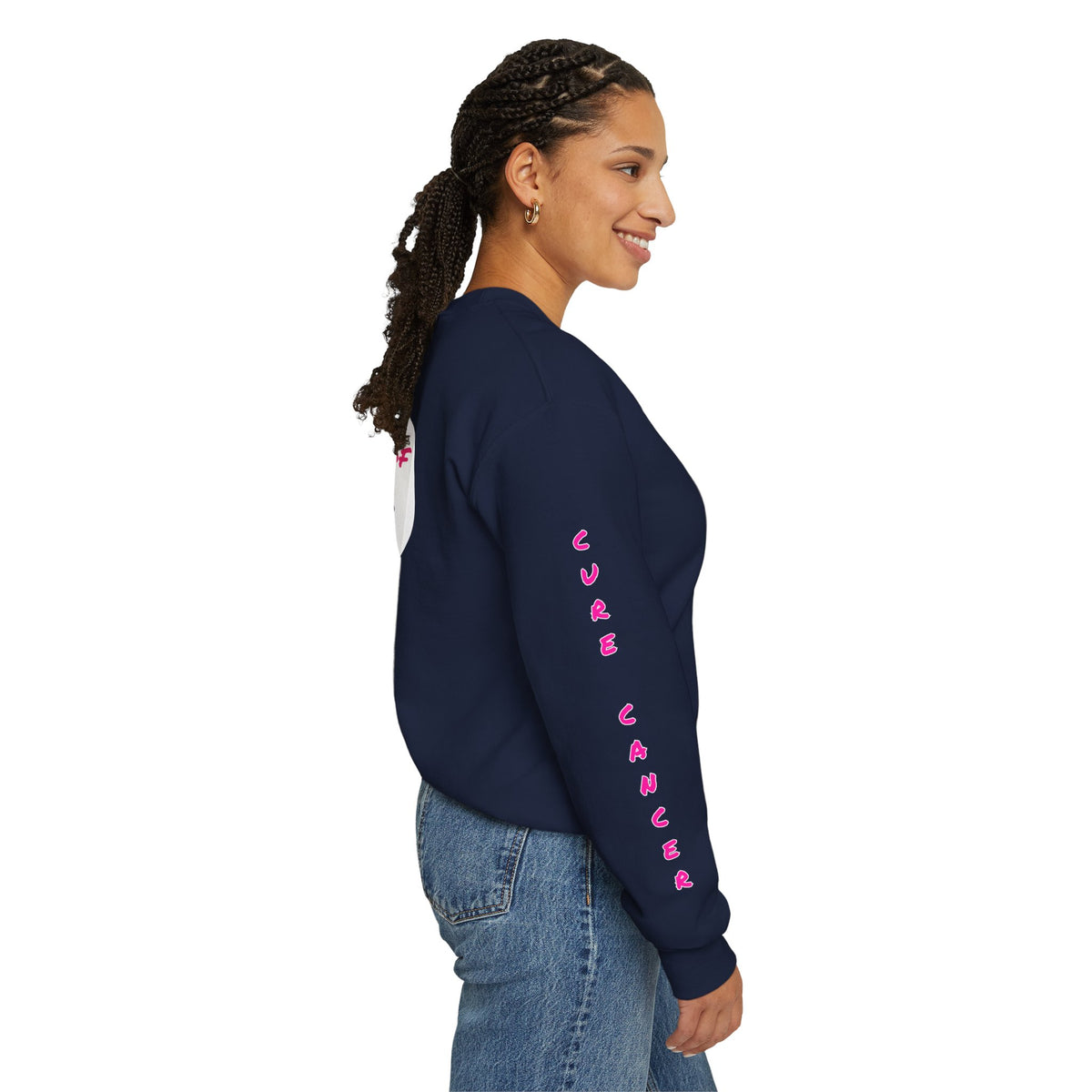 Breast Cancer Awareness Crewneck Sweatshirt (Adult) — "In Honor of My Loved One"