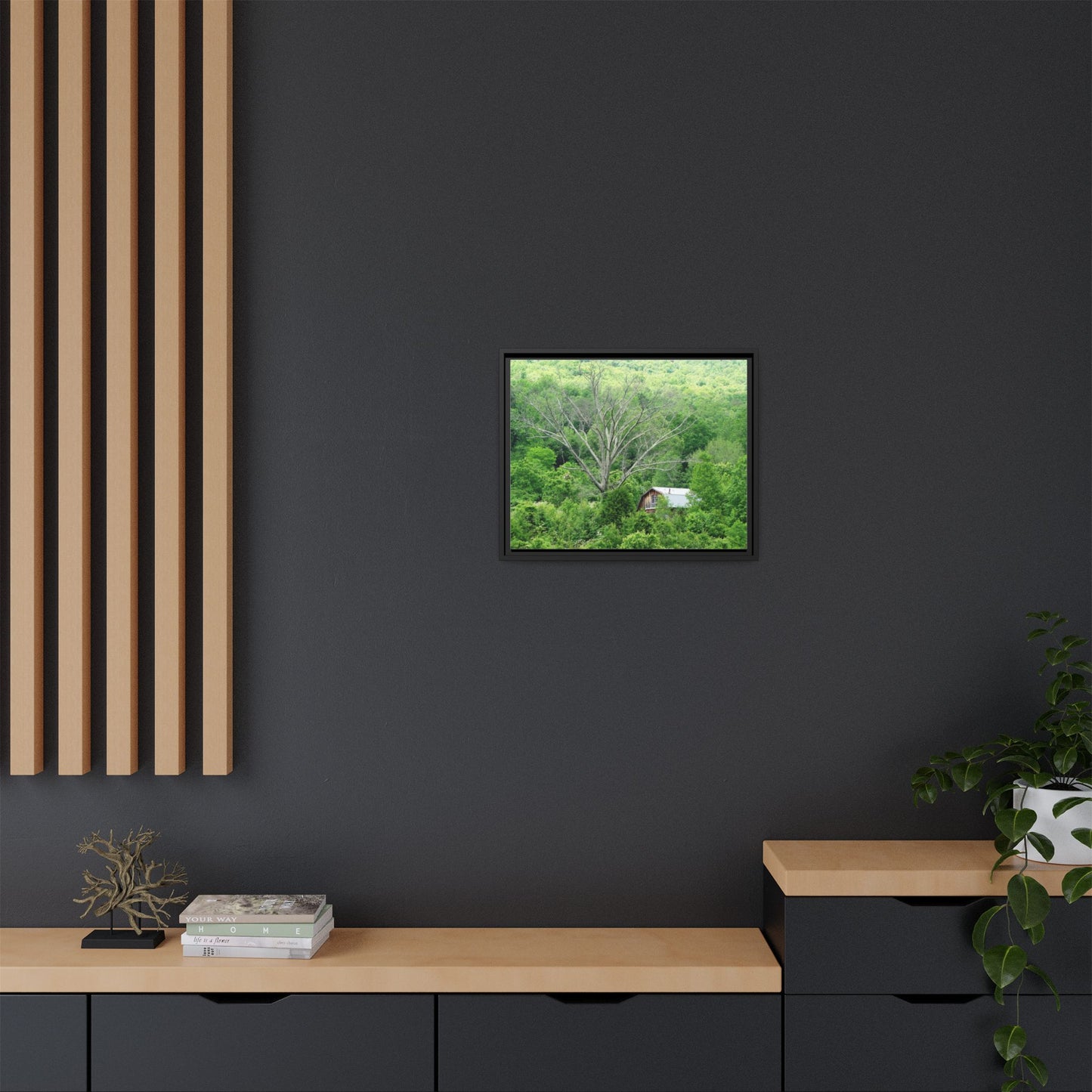 Canvas Print in Frame - Hidden On the Tennessee (original photograph by Kind River Studio)