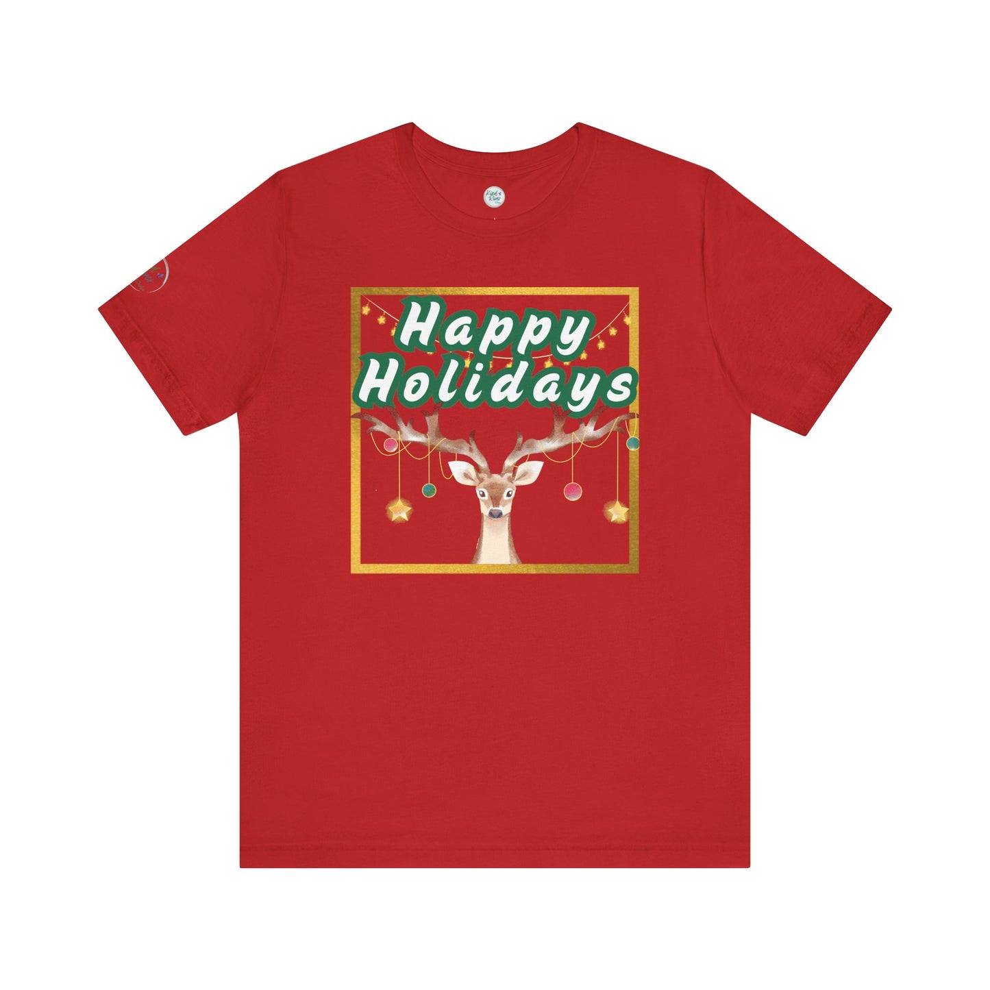 Tee - Short Sleeve (Adult) - Happy Holidays Deer