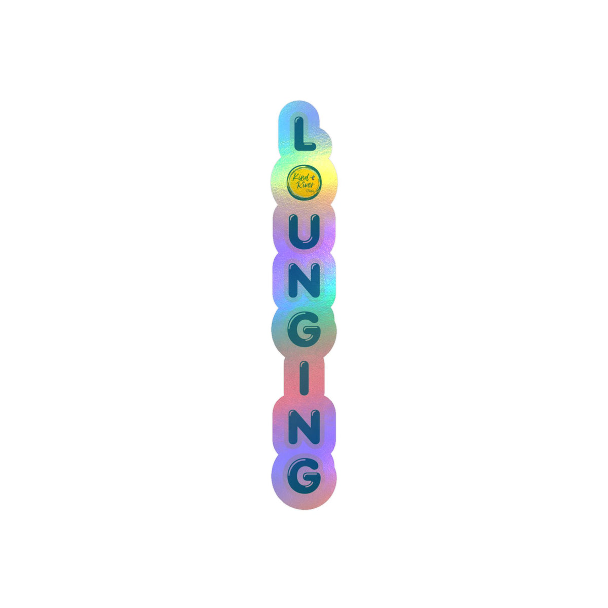 LOUNGING Vertical Vinyl Decal – Kiss-Cut Sticker