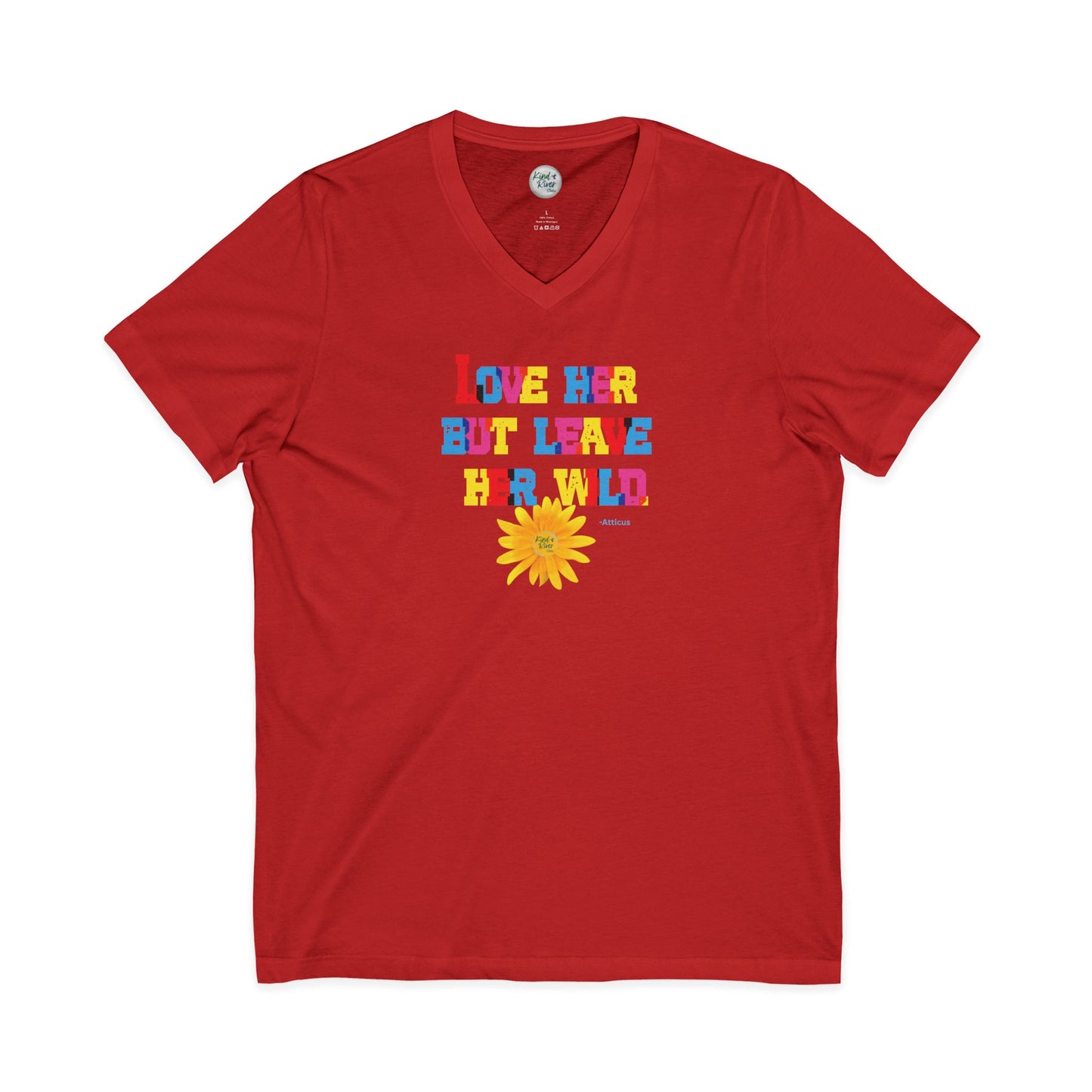 Leave Her Wild - V Neck Tee (Adult)