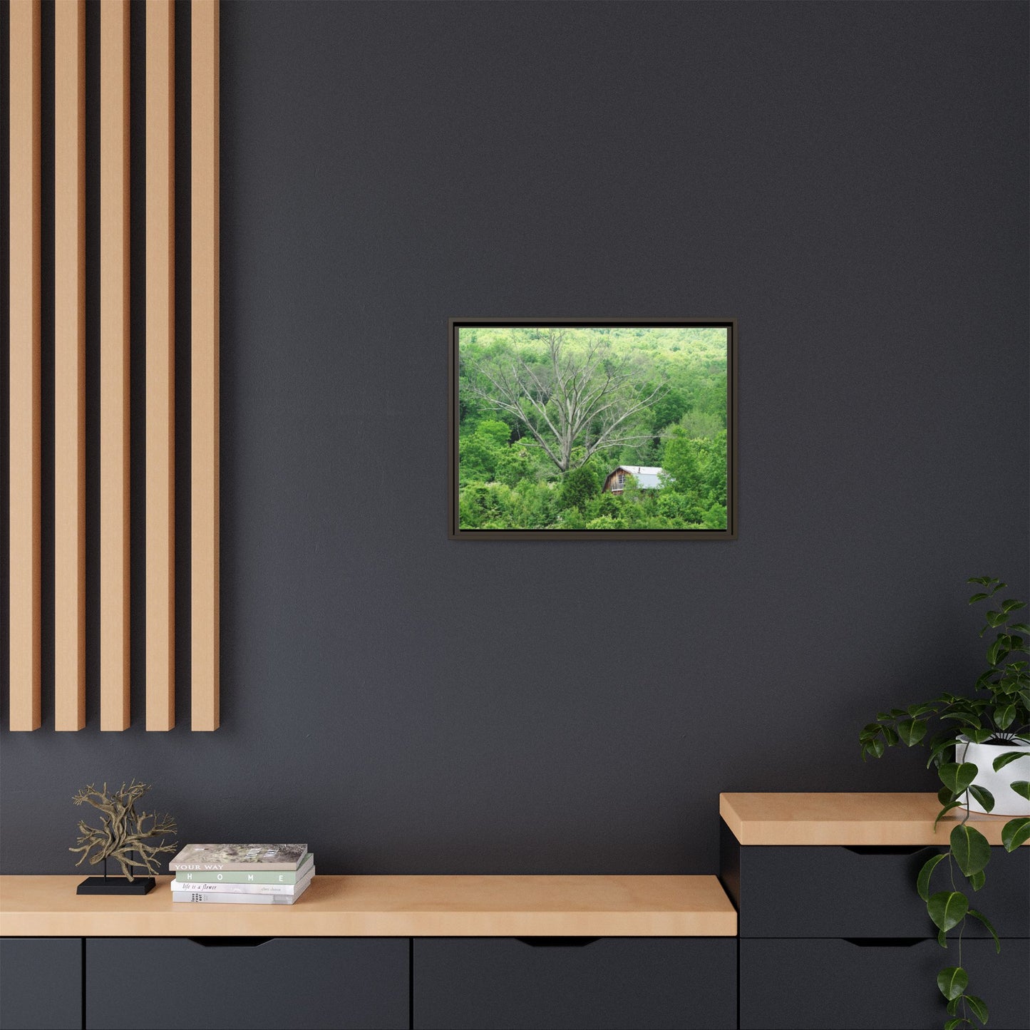 Canvas Print in Frame - Hidden On the Tennessee (original photograph by Kind River Studio)