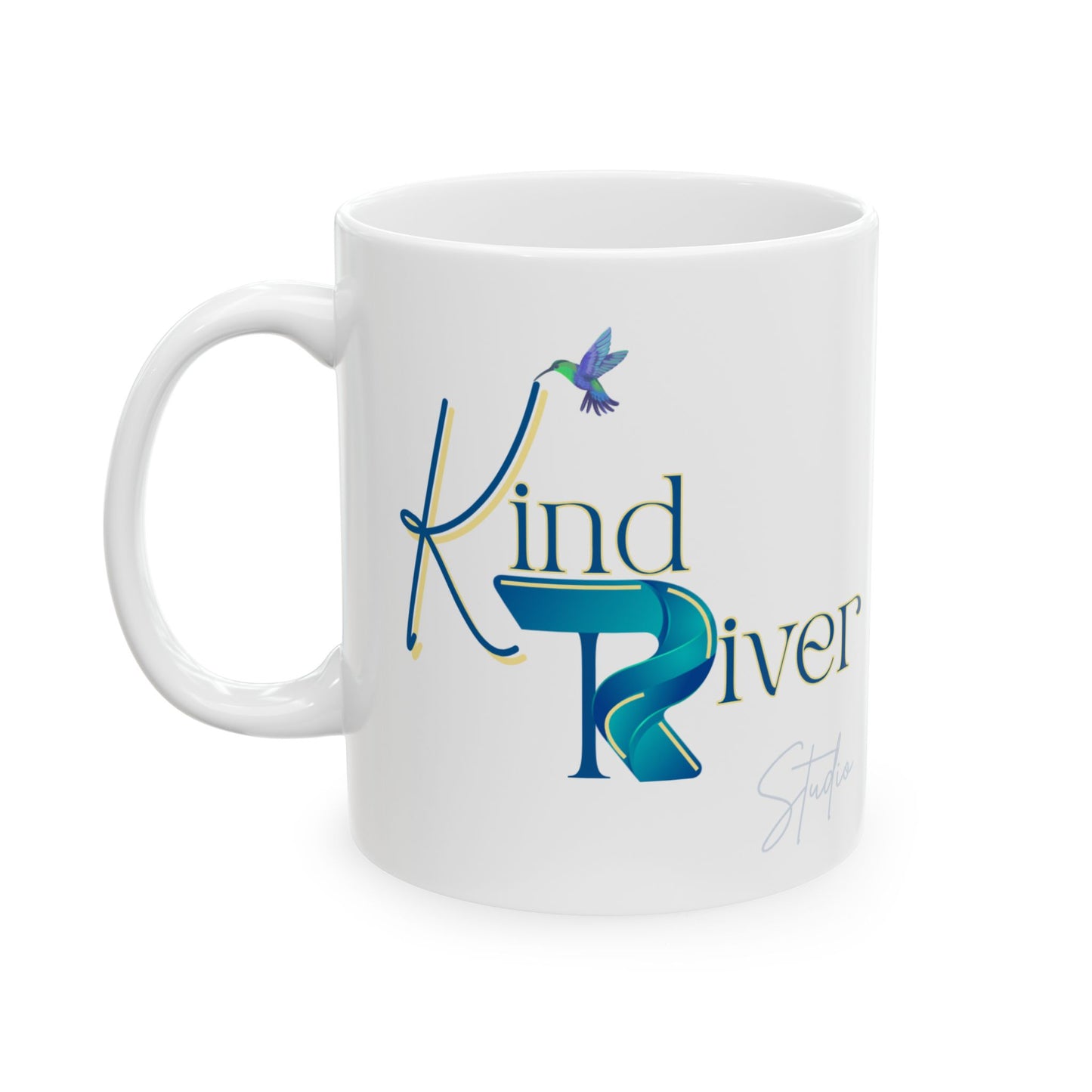 Mug - Ceramic (11 oz | 15 oz) - Kind River Studio Logo