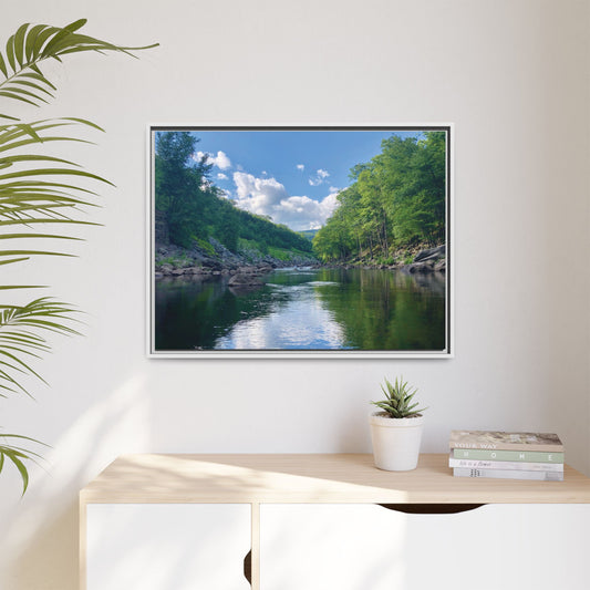 Canvas Print in Frame - Calm River Waters (original photograph by Kind River Studio)