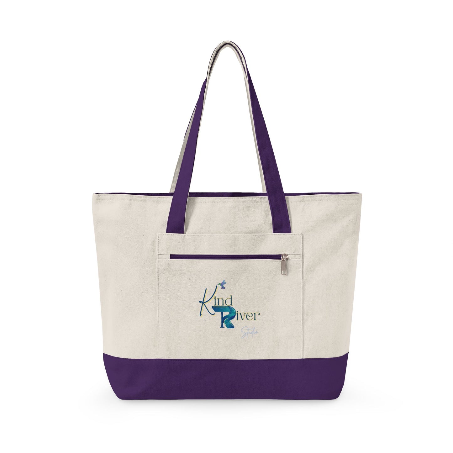 Gratitude Zippered Canvas Tote