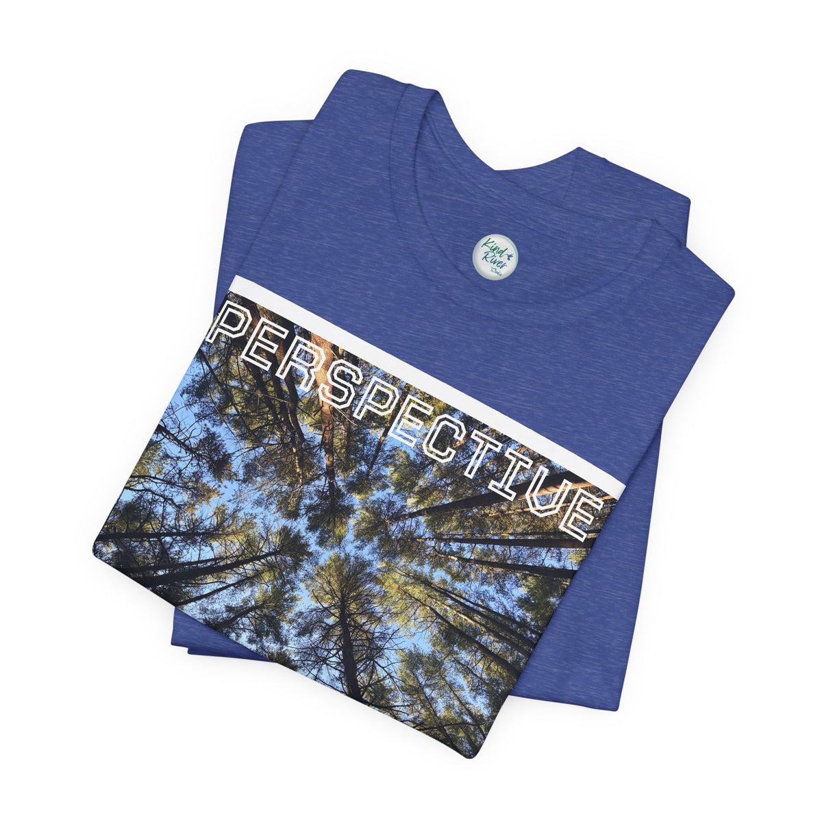 Perspective Tee (Adult)— Forest Canopy Photo T-Shirt (original photograph by Kind River Studio)