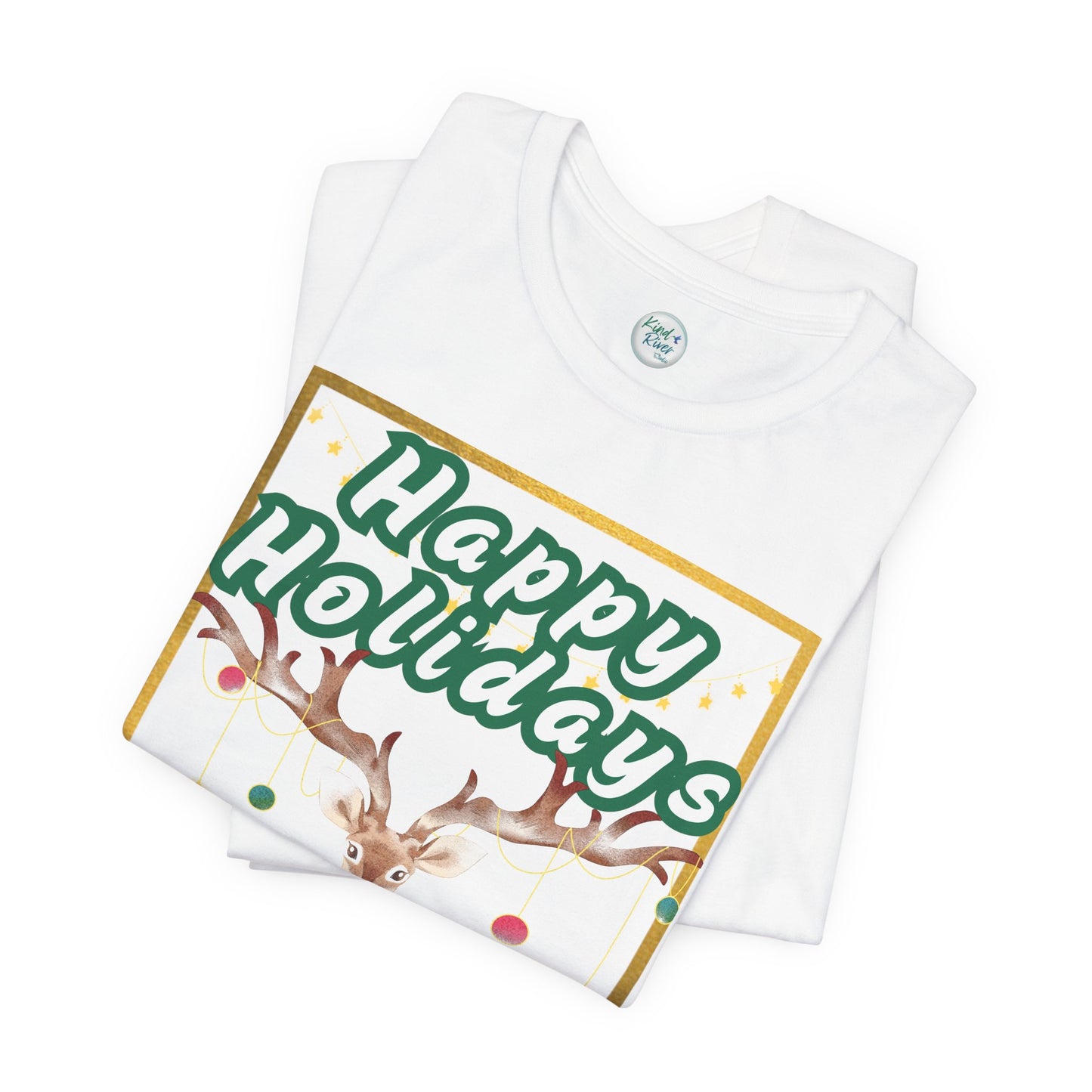 Tee - Short Sleeve (Adult) - Happy Holidays Deer