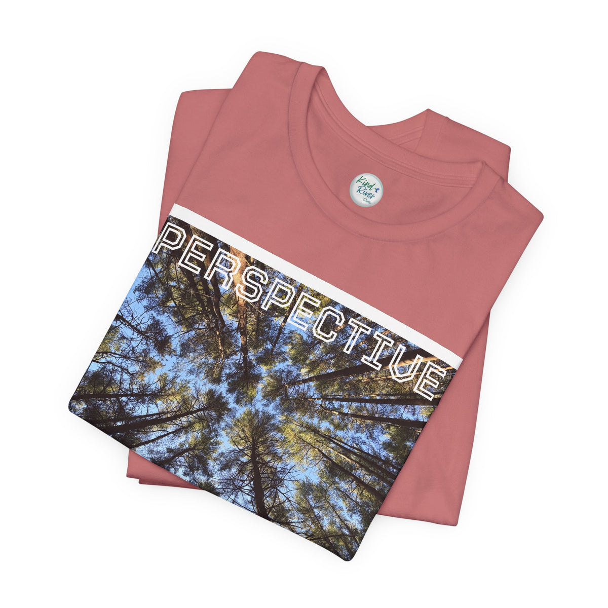 Perspective Tee (Adult)— Forest Canopy Photo T-Shirt (original photograph by Kind River Studio)