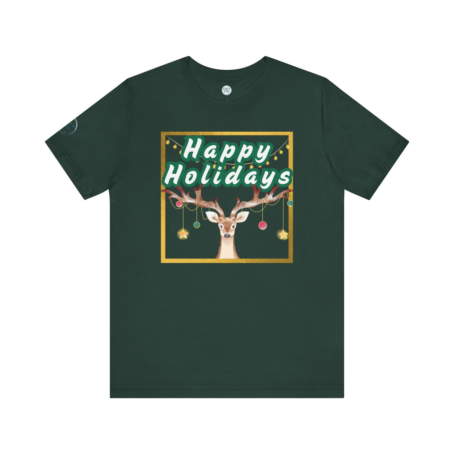 Tee - Short Sleeve (Adult) - Happy Holidays Deer