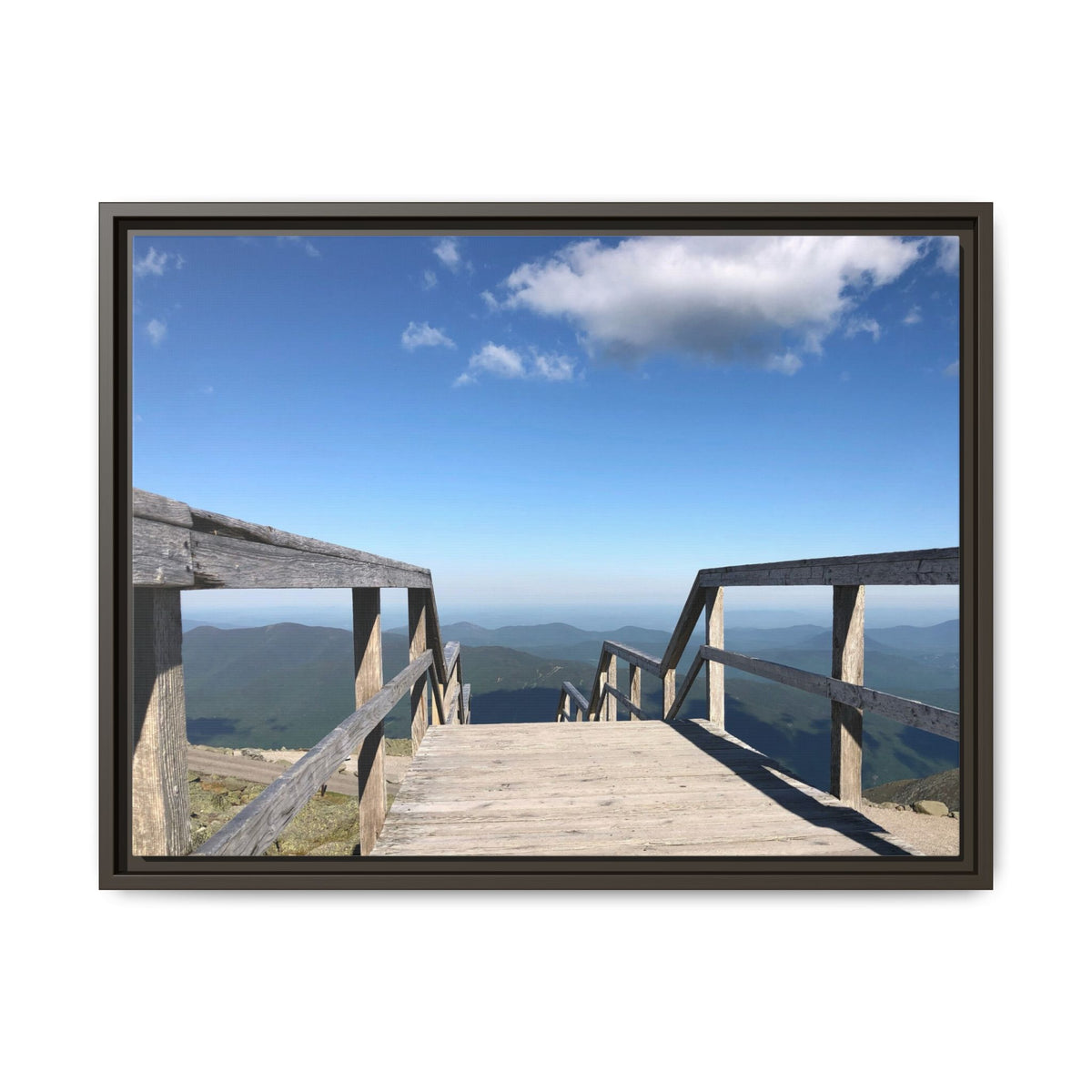 Quiet Descent Framed Matte Canvas Print