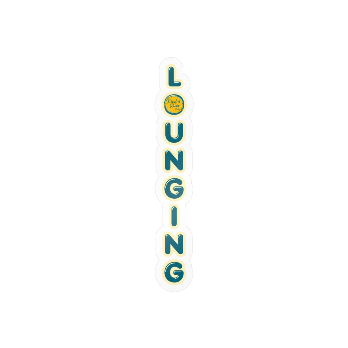 LOUNGING Vertical Vinyl Decal – Kiss-Cut Sticker