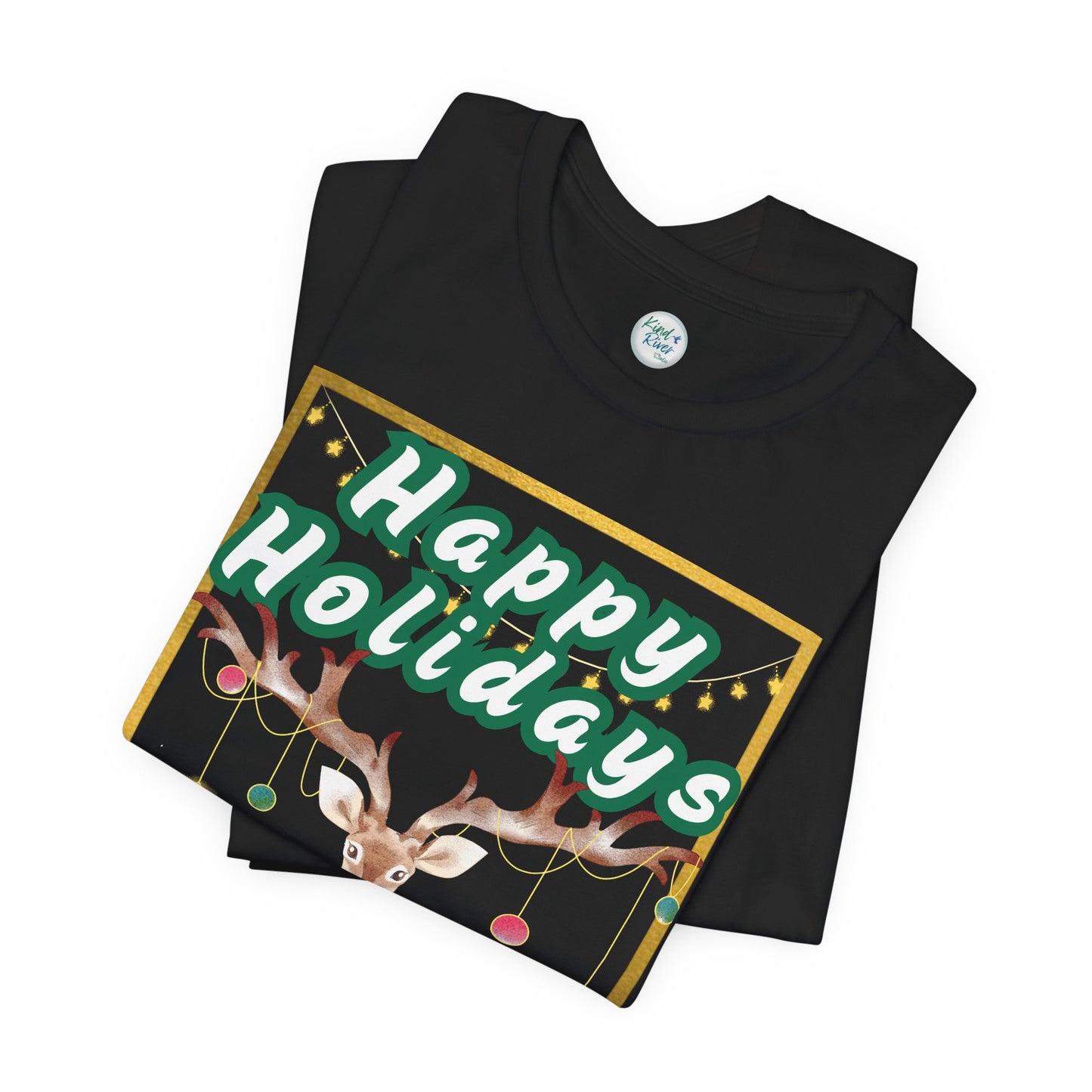 Tee - Short Sleeve (Adult) - Happy Holidays Deer
