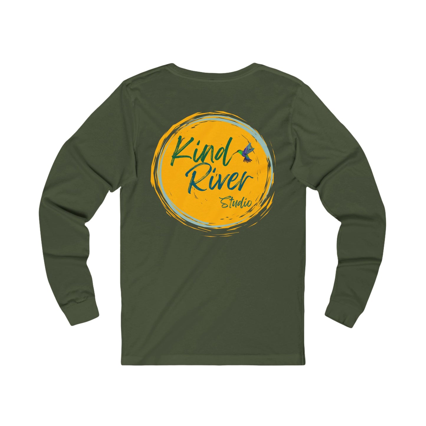 Tee - Long Sleeve (Adult) - Kind River Studio Button Logo