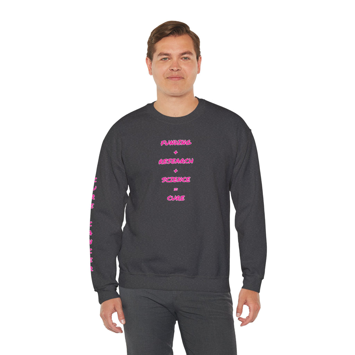 Breast Cancer Awareness Crewneck Sweatshirt (Adult) — "In Honor of My Loved One"
