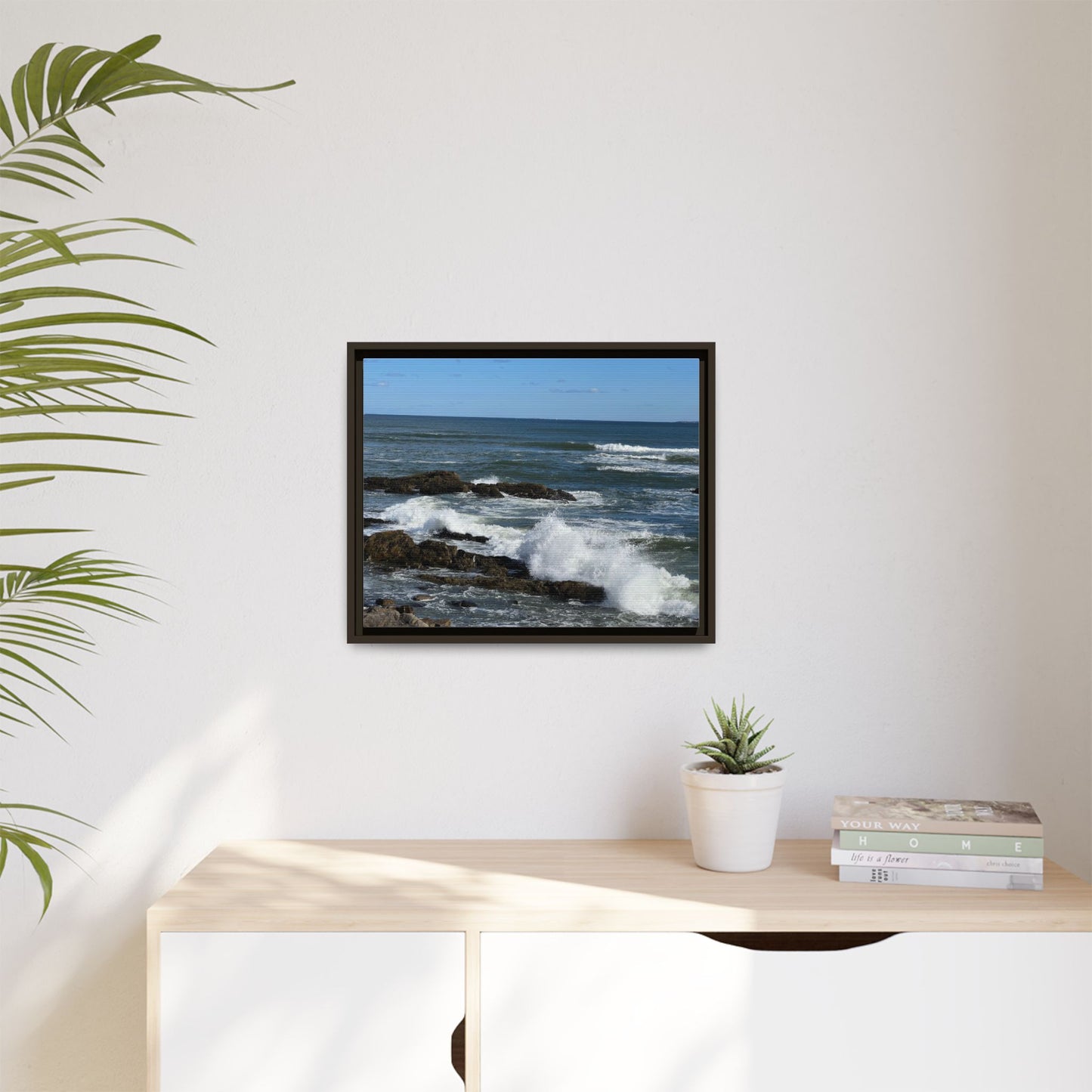 Canvas Print in Frame - Coastal Waves (original photograph by Kind River Studio)