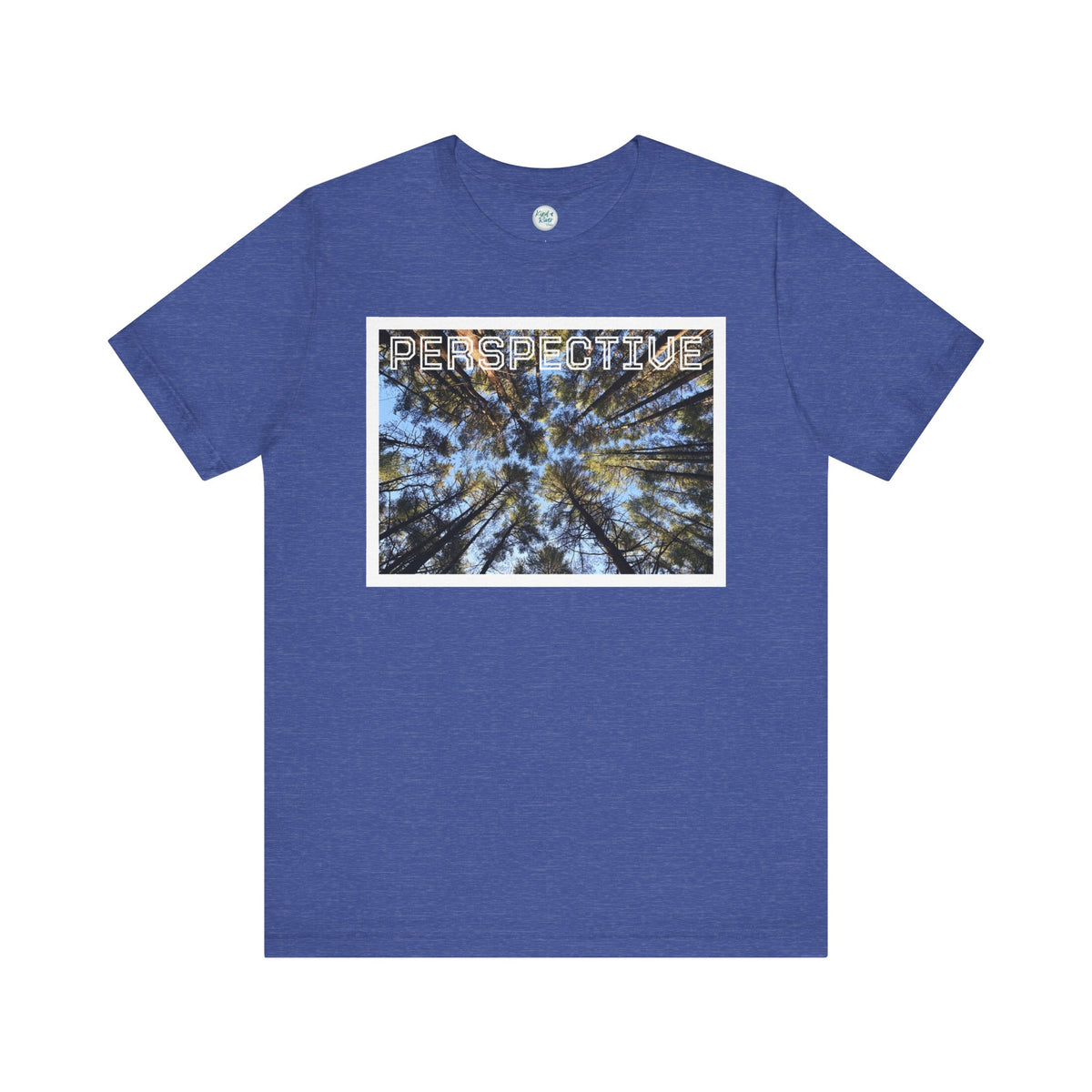 Perspective Tee (Adult)— Forest Canopy Photo T-Shirt (original photograph by Kind River Studio)