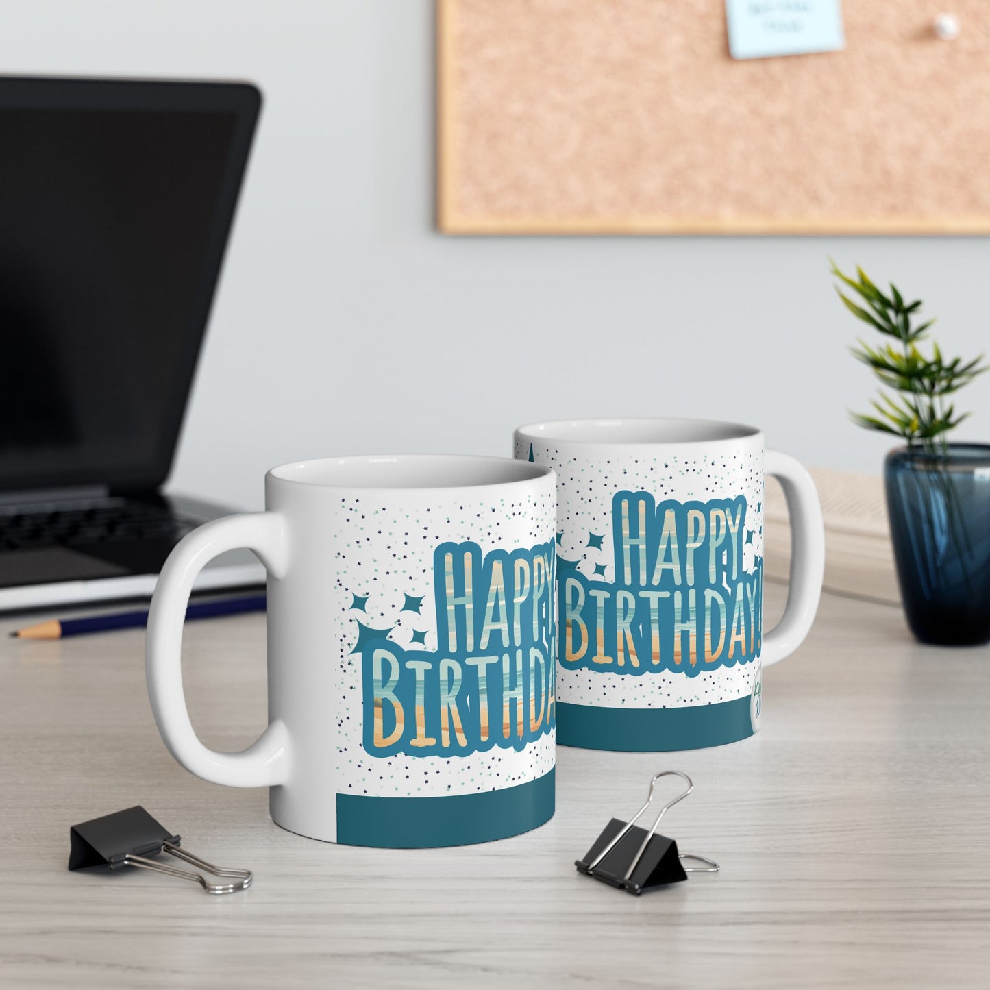 Mug - Ceramic (11 oz | 15 oz) - Happy Birthday beach