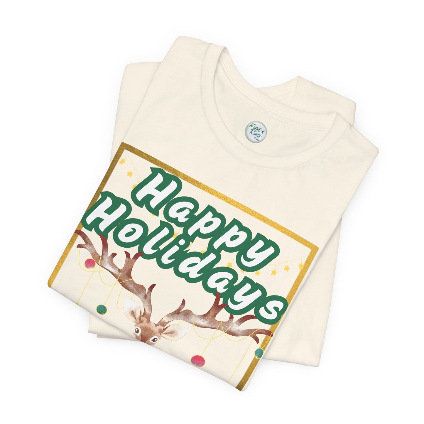 Tee - Short Sleeve (Adult) - Happy Holidays Deer