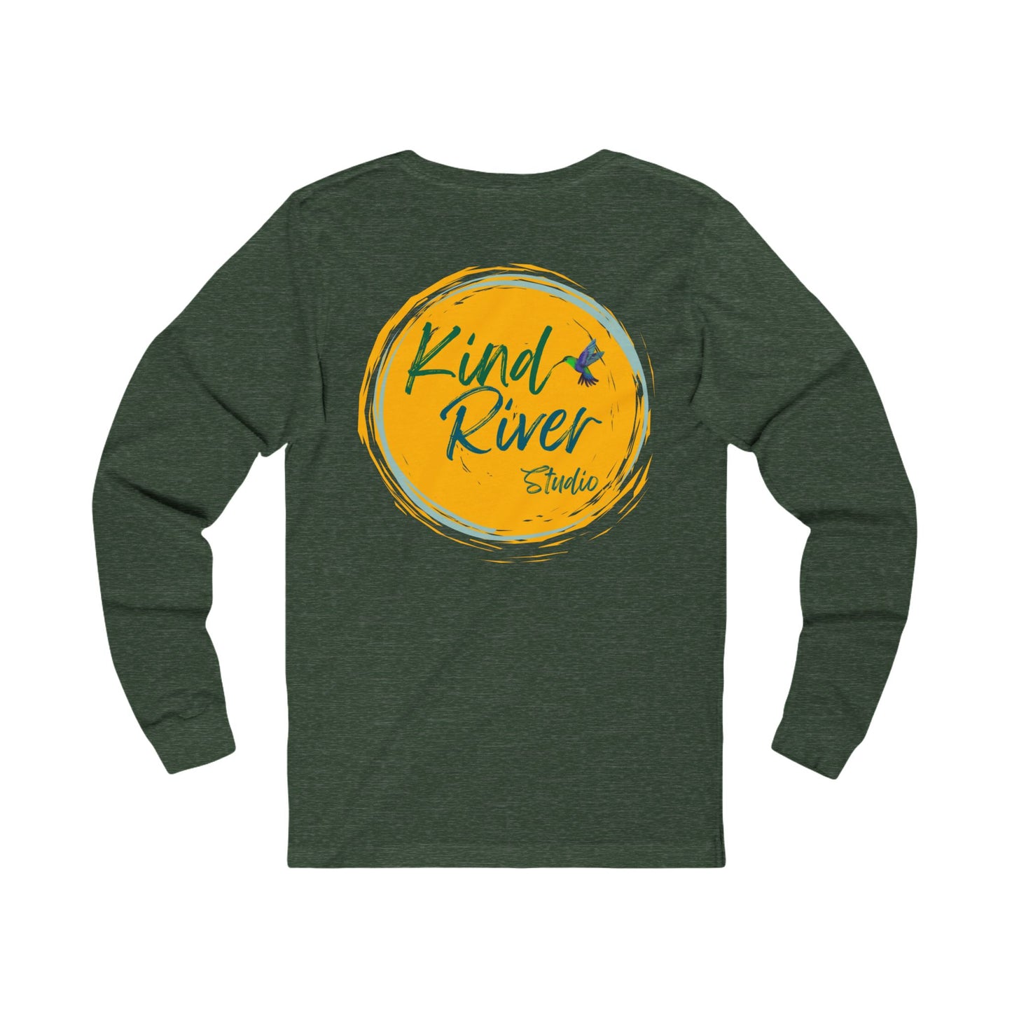 Tee - Long Sleeve (Adult) - Kind River Studio Button Logo