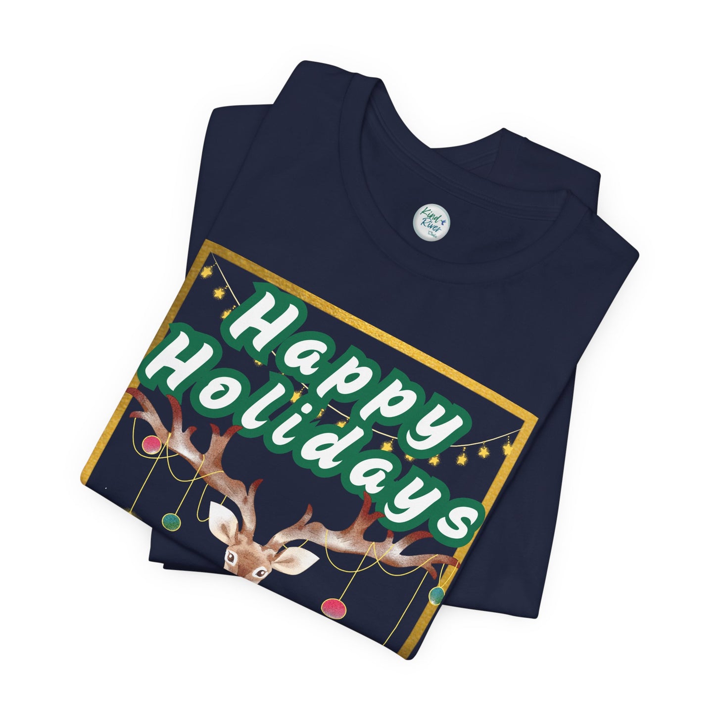Tee - Short Sleeve (Adult) - Happy Holidays Deer