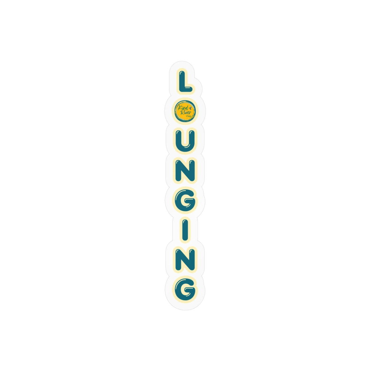 LOUNGING Vertical Vinyl Decal – Kiss-Cut Sticker