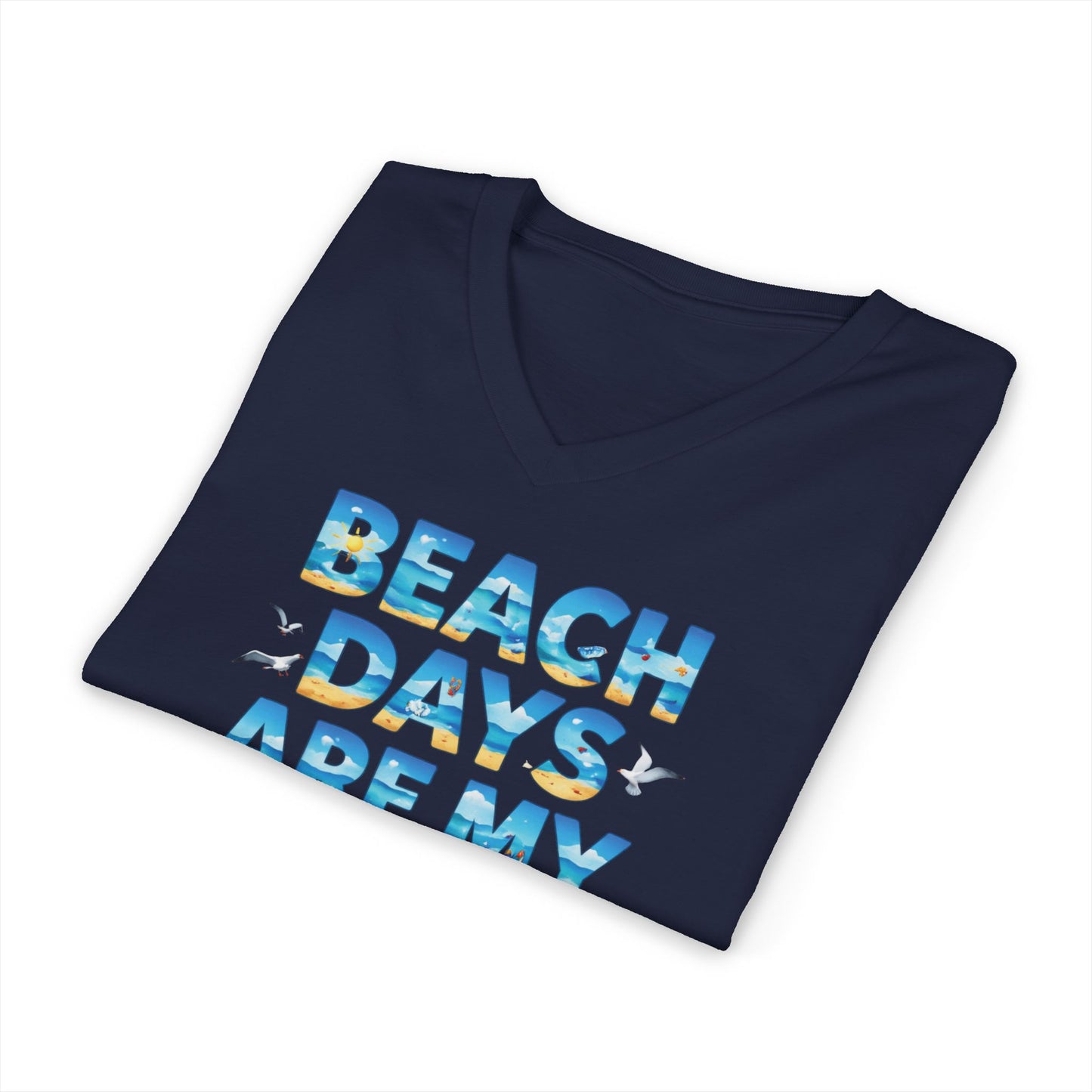 Beach Days V-Neck Tee (Adult)