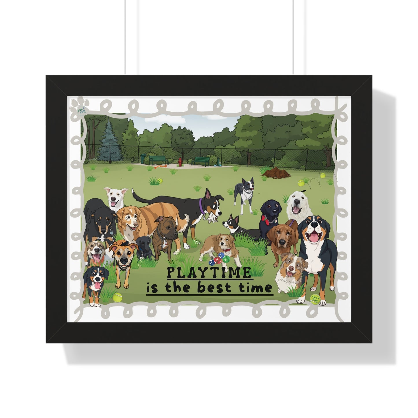 Poster Print in Frame - Playtime Is the Best Time