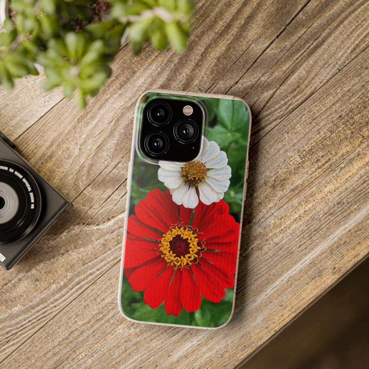 Zinnia Biodegradable Phone Case (original photo by Kind River Studio)