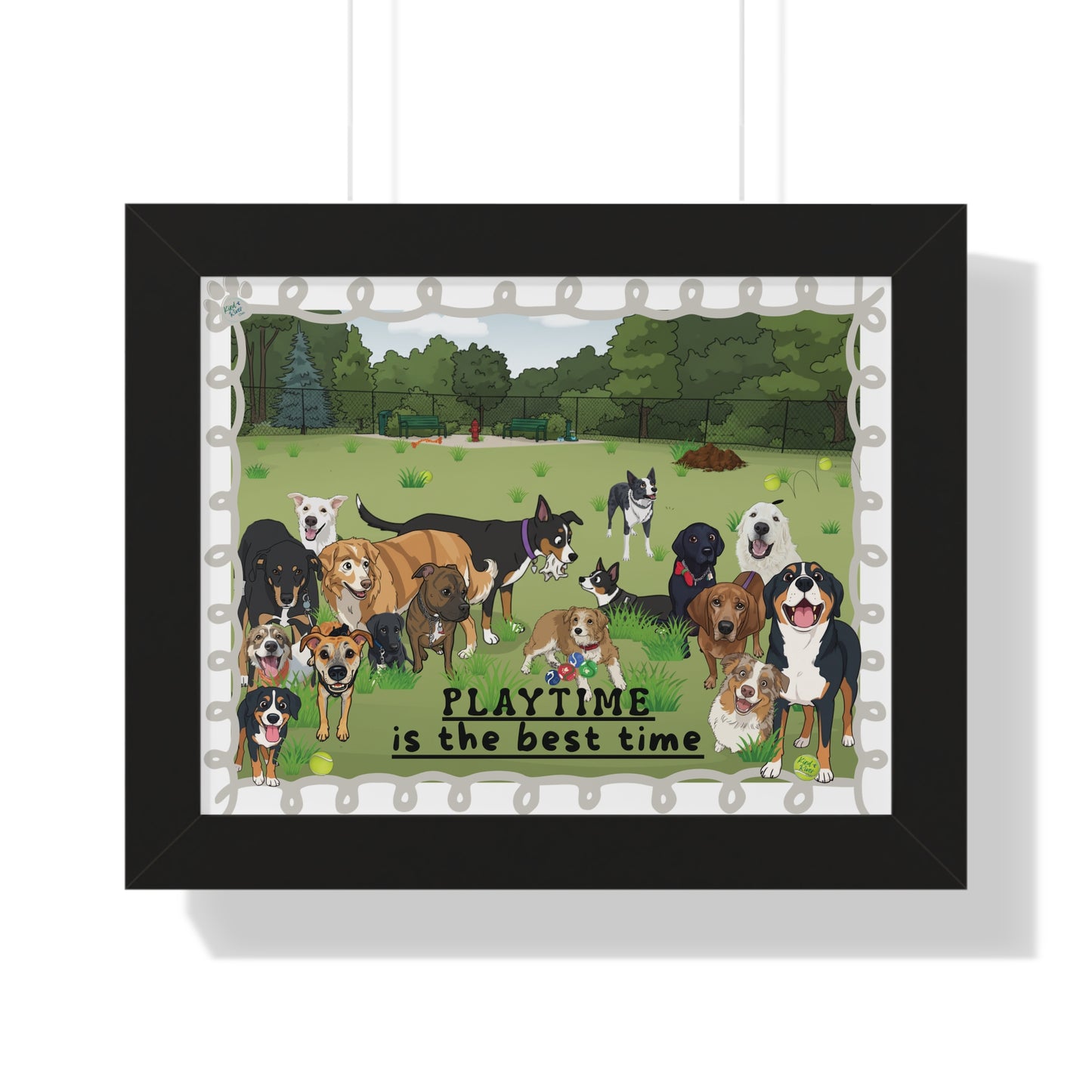 Poster Print in Frame - Playtime Is the Best Time