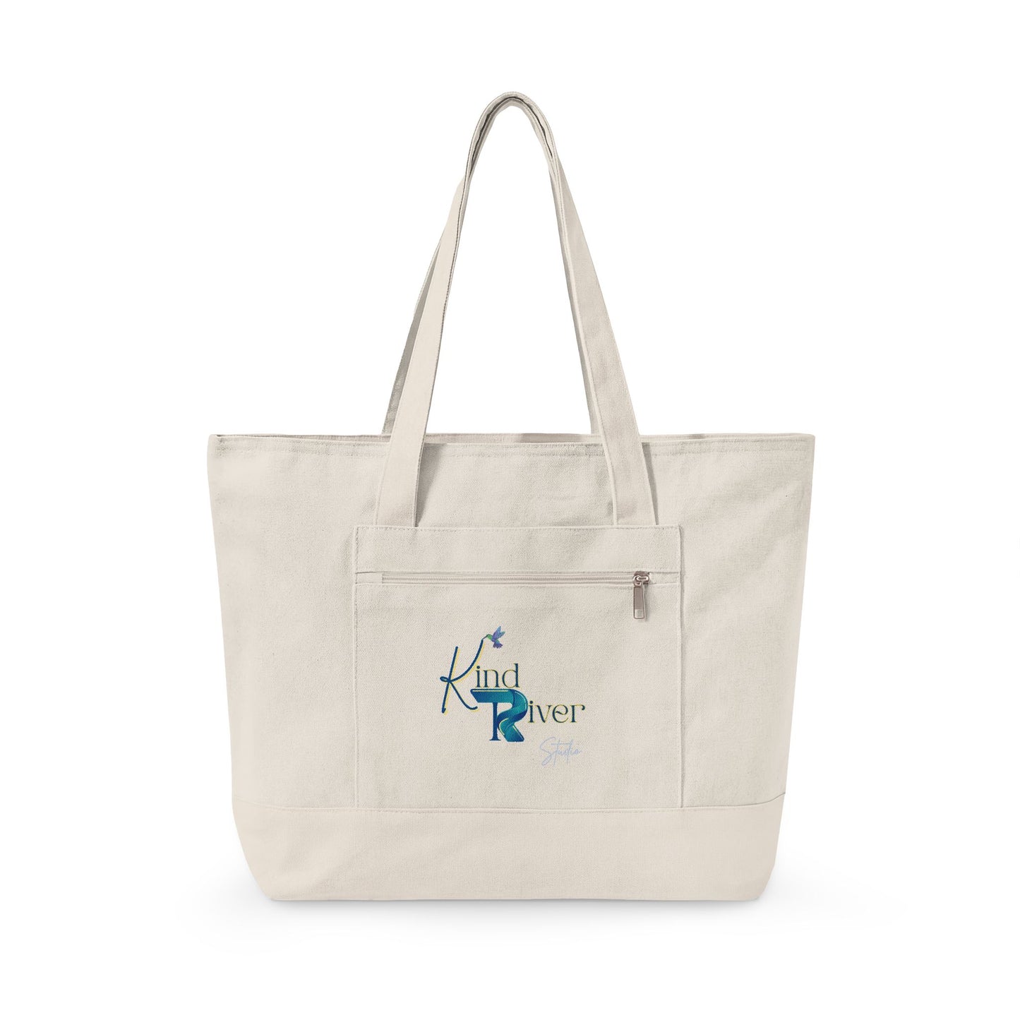Gardening Therapy Zippered Canvas Tote