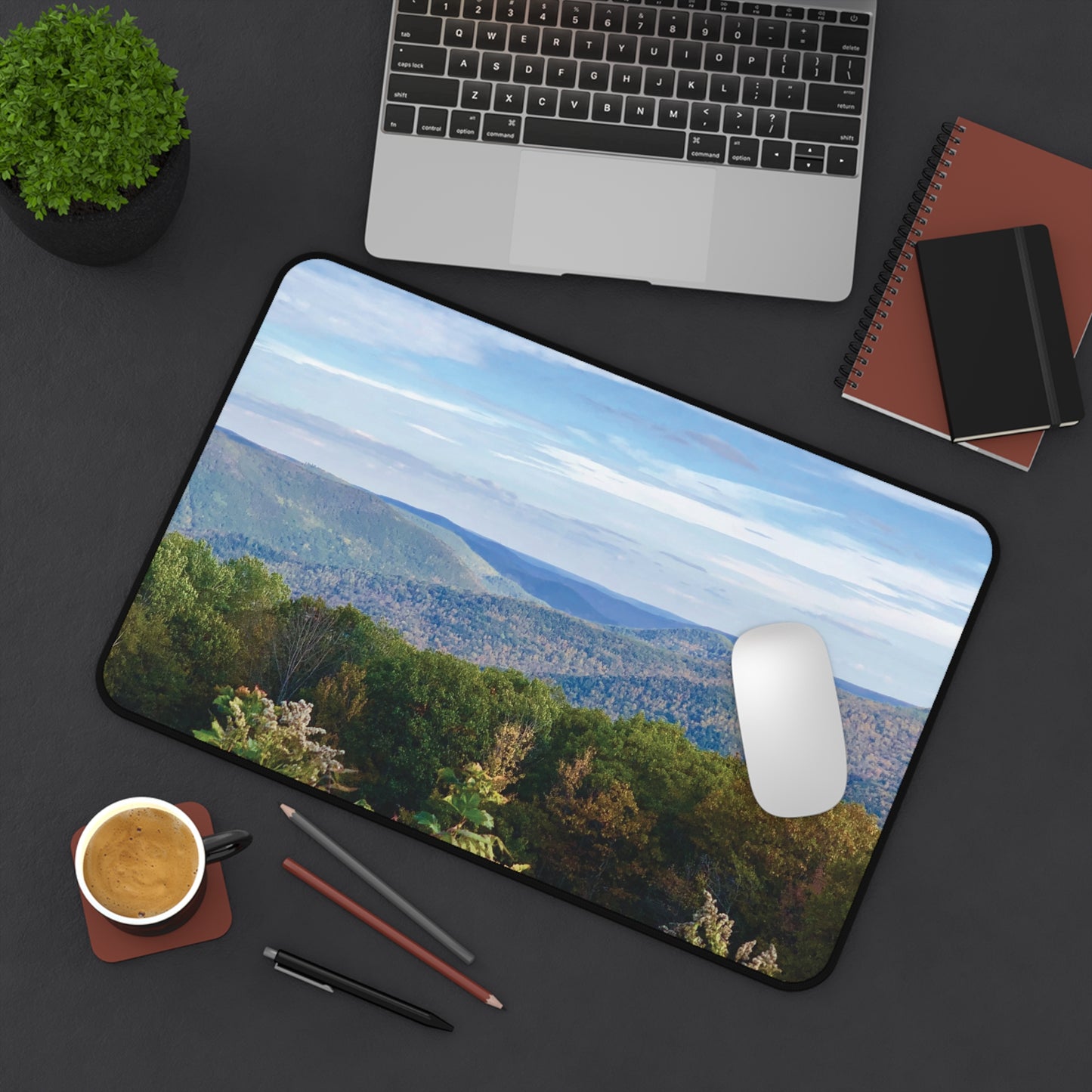 Mountain Vista Desk Mat  (original photograph by Kind River Studio)
