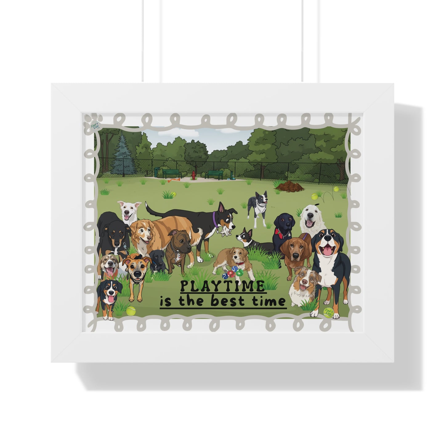 Poster Print in Frame - Playtime Is the Best Time