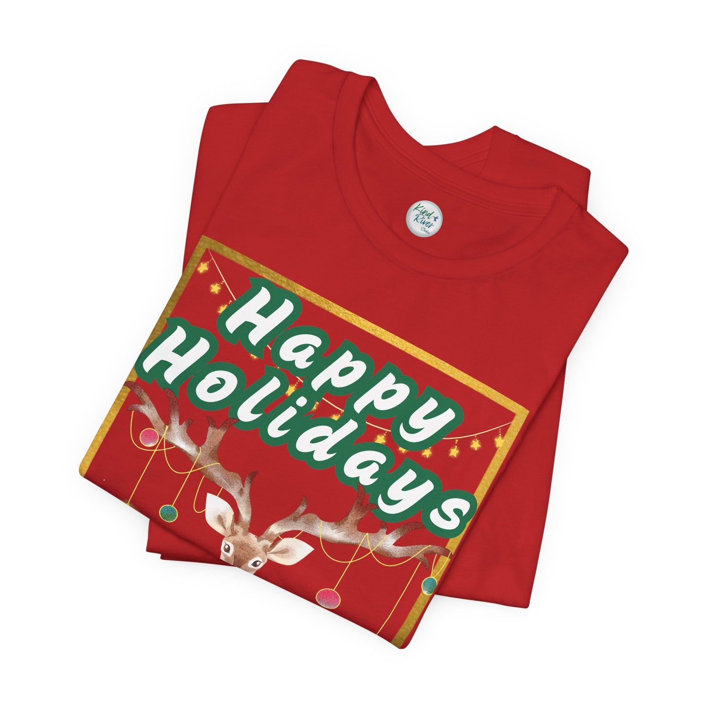 Tee - Short Sleeve (Adult) - Happy Holidays Deer