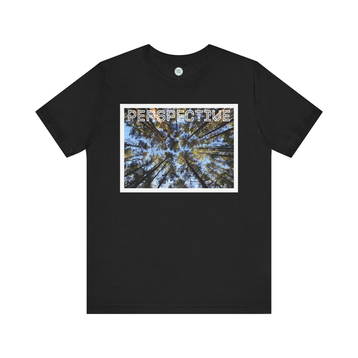 Perspective Tee (Adult)— Forest Canopy Photo T-Shirt (original photograph by Kind River Studio)